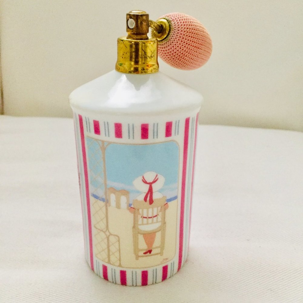 Gerold Porzellan rare vintage perfume atomizer porcelain china  bottle